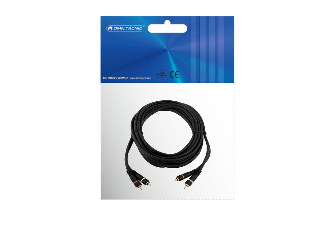 OMNITRONIC RCA-kaapeli 2x2 10m