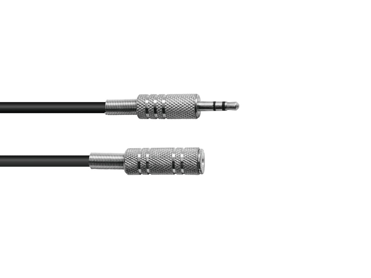 Jakkikaapeli 3.5mm Mini Jack stereo uros - 3.5mm Mini Jack stereo naaras - 3 metriä