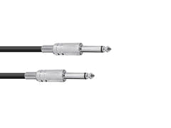 OMNITRONIC Jack-kaapeli 6.3 mono 1m bk