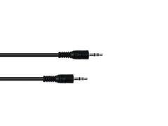 OMNITRONIC Jack-kaapeli 3,5 stereo 3m bk
