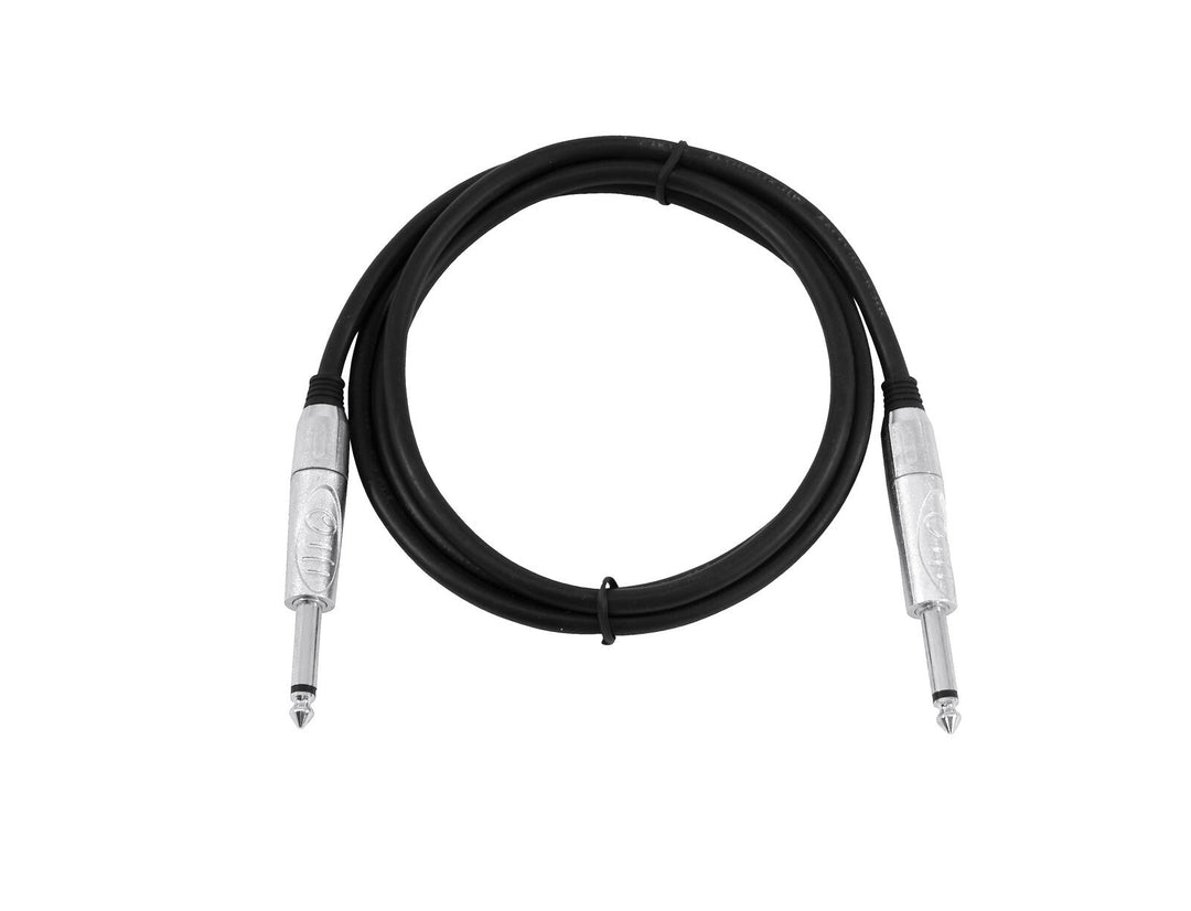 OMNITRONIC Jack-kaapeli 6.3 mono 1m bk ROAD
