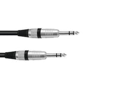 OMNITRONIC Jack-kaapeli 6.3 stereo 3m bk ROAD