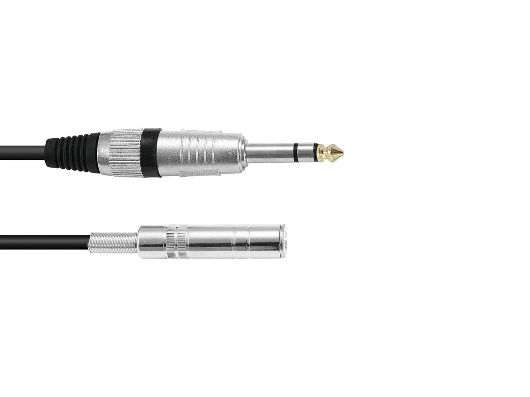 OMNITRONIC Jack-jatko 6.3 stereo 3m bk