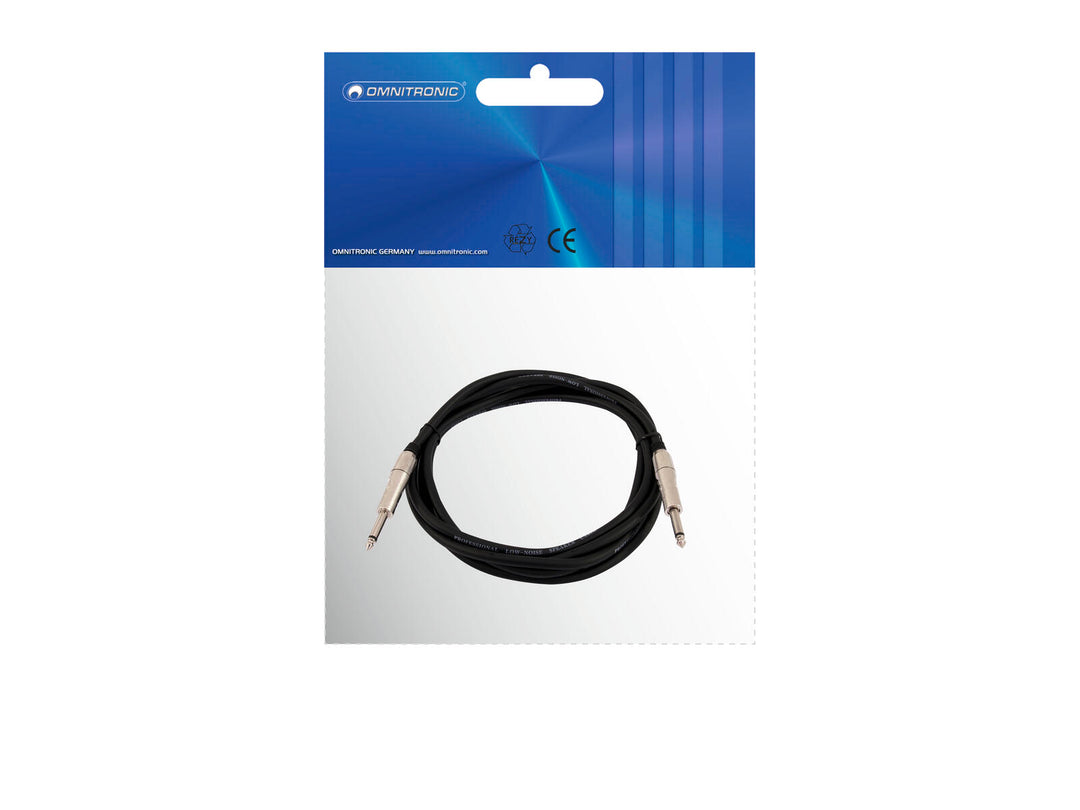 OMNITRONIC Kaiutinkaapeli Jack 2x1.5 1.5m bk