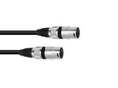 OMNITRONIC Adapterikaapeli XLR(M)/XLR(M) 0.2m bk