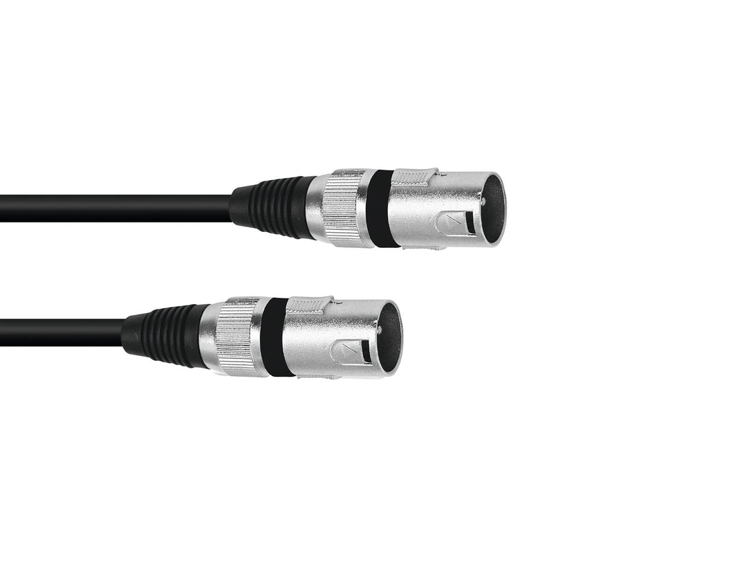 OMNITRONIC Adapterikaapeli XLR(M)/XLR(M) 0.2m bk