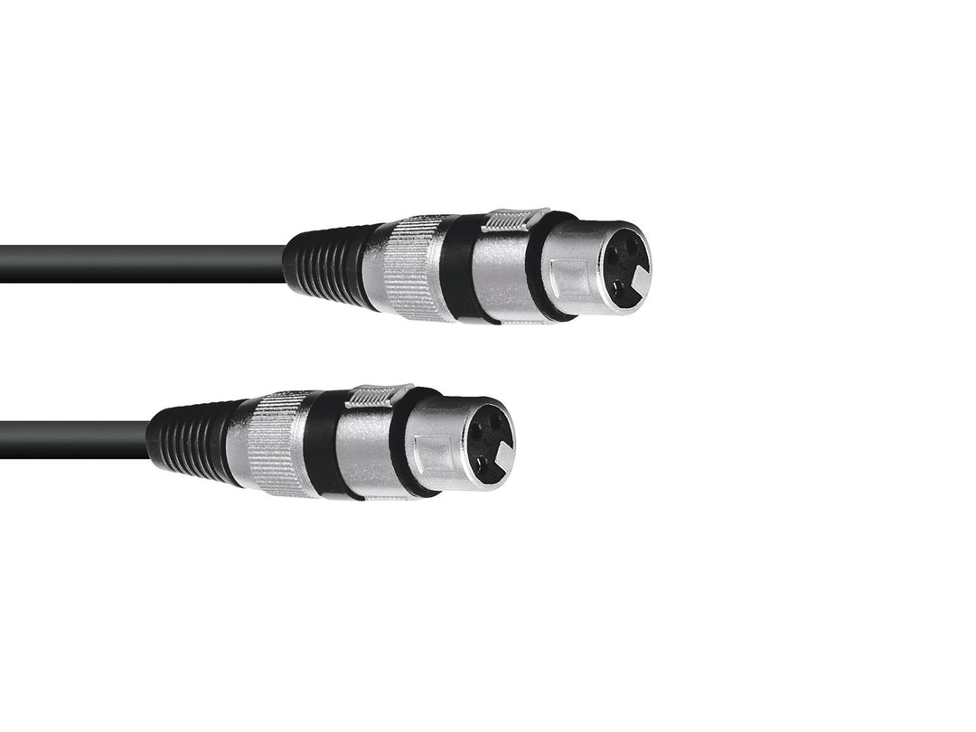 OMNITRONIC Adapterikaapeli XLR(F)/XLR(F) 0.2m bk