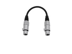 OMNITRONIC Adapterikaapeli XLR(F)/XLR(F) 0.2m bk