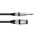 OMNITRONIC Adapter Cable XLR(M)/Jack stereo 0.2m bk