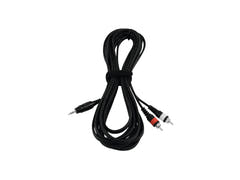 OMNITRONIC 3,5 Jack/2xRCA -adapterikaapeli 6 m bk
