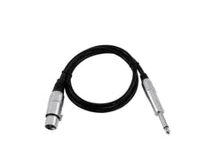 OMNITRONIC XLR(F)/mono-jakki-adapterikaapeli 0.9m bk