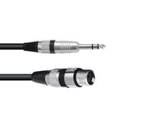 OMNITRONIC Adapterikaapeli XLR(F)/Jack stereo 0.9m bk