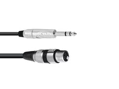 OMNITRONIC Adapterikaapeli XLR(F)/Jack stereo 2m bk