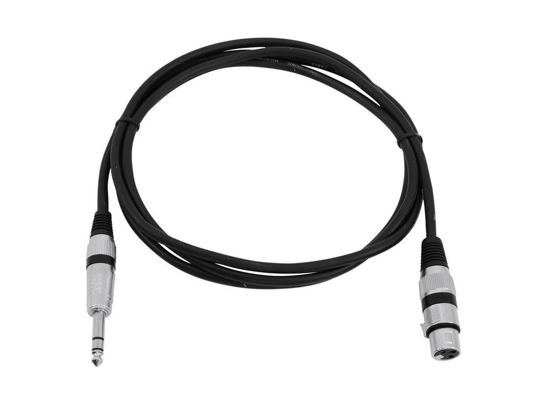 OMNITRONIC Adapterikaapeli XLR(F)/Jack stereo 2m bk