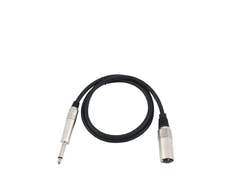 OMNITRONIC Adapterikaapeli XLR(M)/Jack mono 0.9m bk