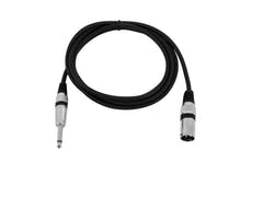 OMNITRONIC Adapterikaapeli XLR(M)/Jack mono 2m bk