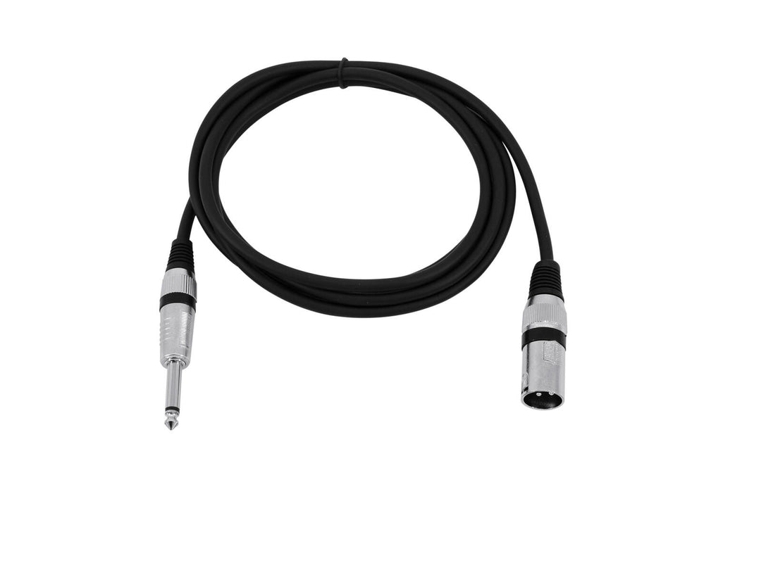 OMNITRONIC Adapterikaapeli XLR(M)/Jack mono 2m bk