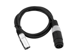 OMNITRONIC Adapterikaapeli Speaker(F)/XLR(M) 1m bk