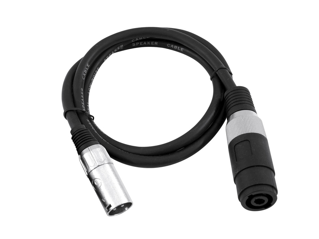OMNITRONIC Adapterikaapeli Speaker(F)/XLR(M) 1m bk