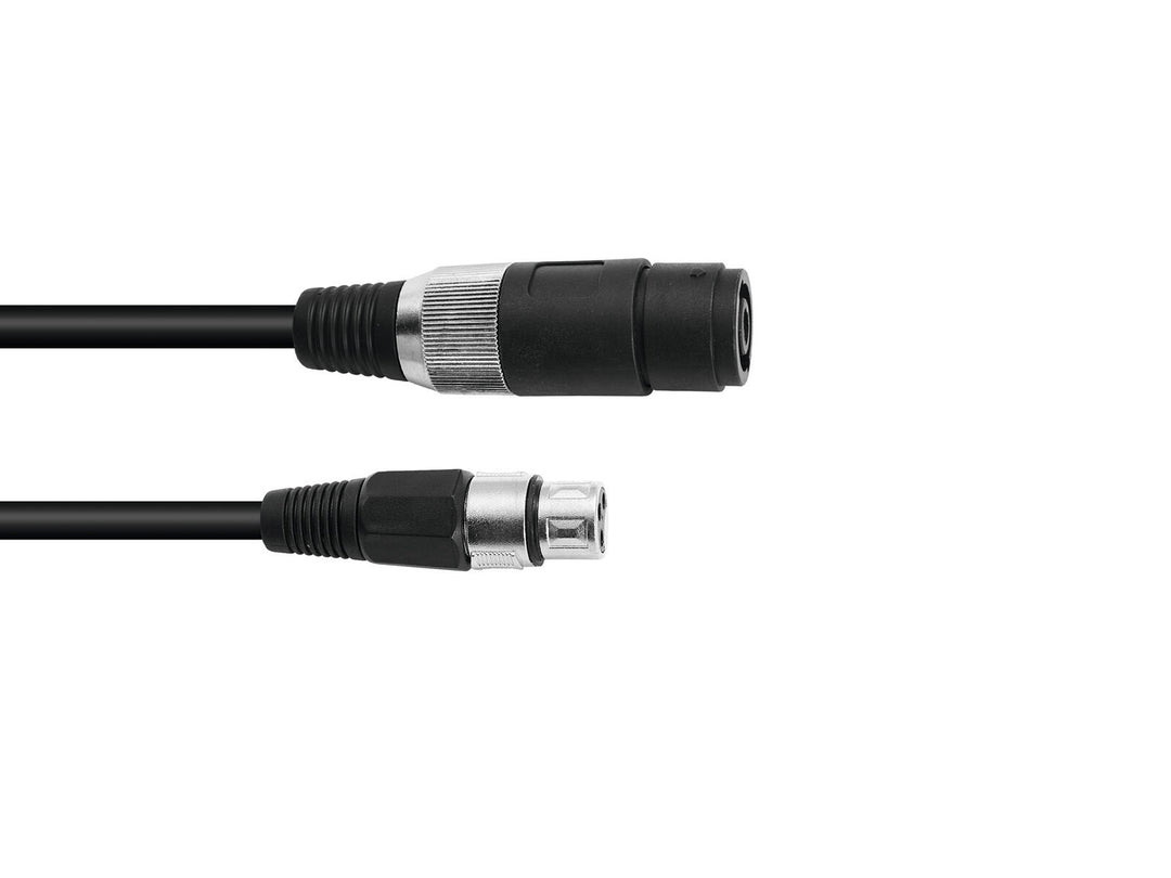 OMNITRONIC Adapterikaapeli Speaker(F)/XLR(F) 1m bk