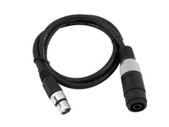 OMNITRONIC Adapterikaapeli Speaker(F)/XLR(F) 1m bk