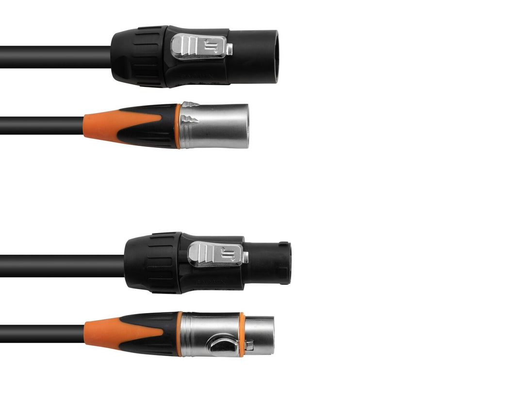 EUROLITE Combi Kaapeli DT-2 DMX IP T-Con/3-pin XLR 1.5m