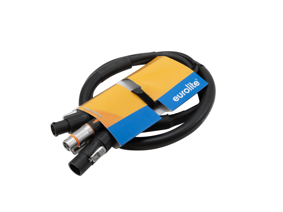 EUROLITE Combi Kaapeli DT-2 DMX IP T-Con/3-pin XLR 1.5m