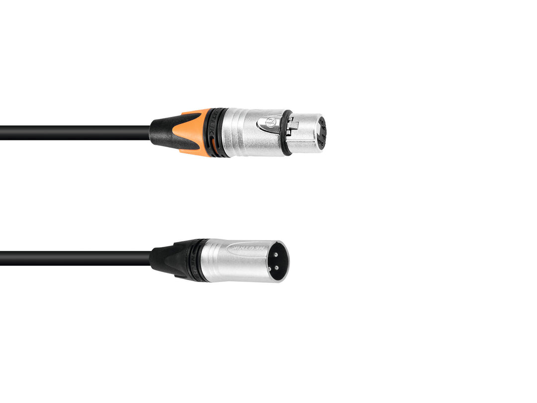 PSSO Adapterikaapeli DMX XLR 3-nap/5-nap 0.3m bk