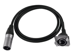 PSSO patch-kaapeli XLR(M)/XLR(F) S 1m bk