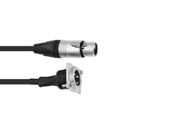 PSSO Patch-kaapeli XLR(F)/XLR(M) S 1m bk