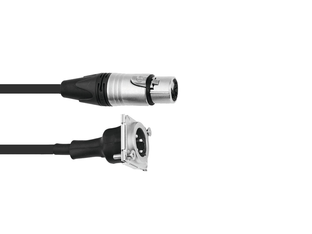 PSSO Patch-kaapeli XLR(F)/XLR(M) S 1m bk