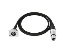 PSSO Patch-kaapeli XLR(F)/XLR(M) S 1m bk