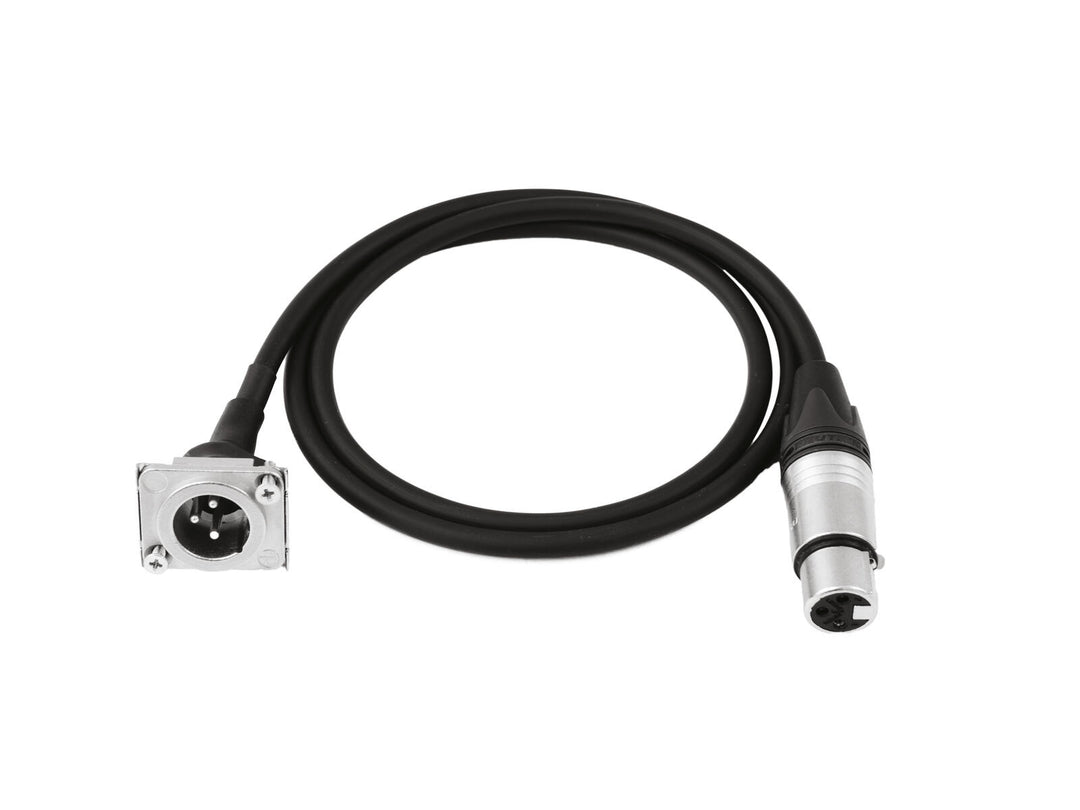 PSSO Patch-kaapeli XLR(F)/XLR(M) S 1m bk