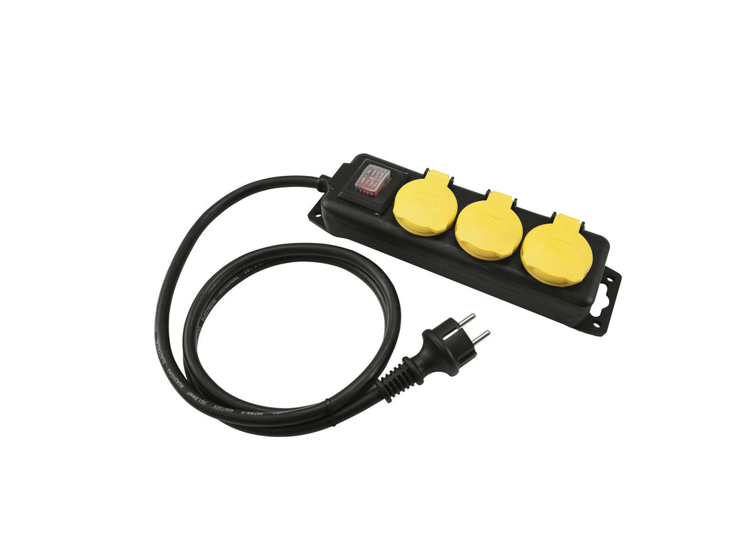 EUROLITE jakaja 3-osainen IP44 bk 1.5m
