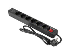 EUROLITE Jakaja ON-1 6-kertainen + 2 USB bk