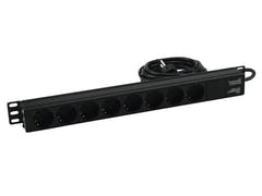 Eurolite R-19-8 1U Rack Virtajakelija (Schuko)