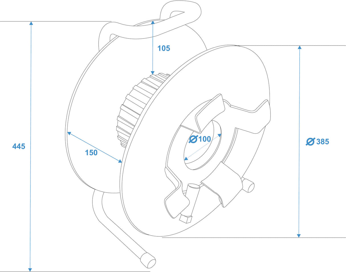 SCHILL Cable Drum IT380.RM A=385/C=142