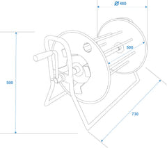 SCHILL Kaapeli Drum SK4602.RM A=460/C=500