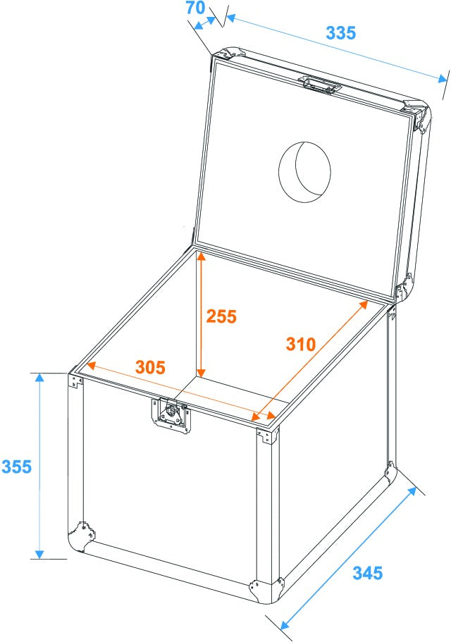 Eurolite Flightcase Paiipallolle (30cm)