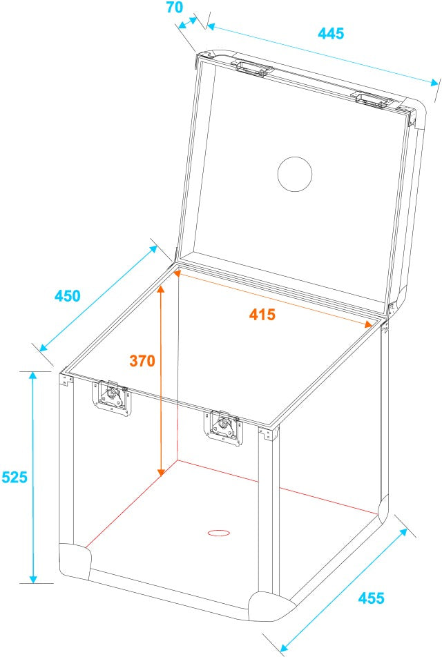 Eurolite Lentokotelo Disco Ballille (40cm)