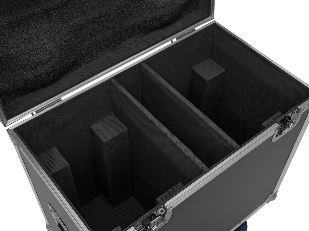 ROADINGER Flightcase 2x IP TMH-H420 pyörillä