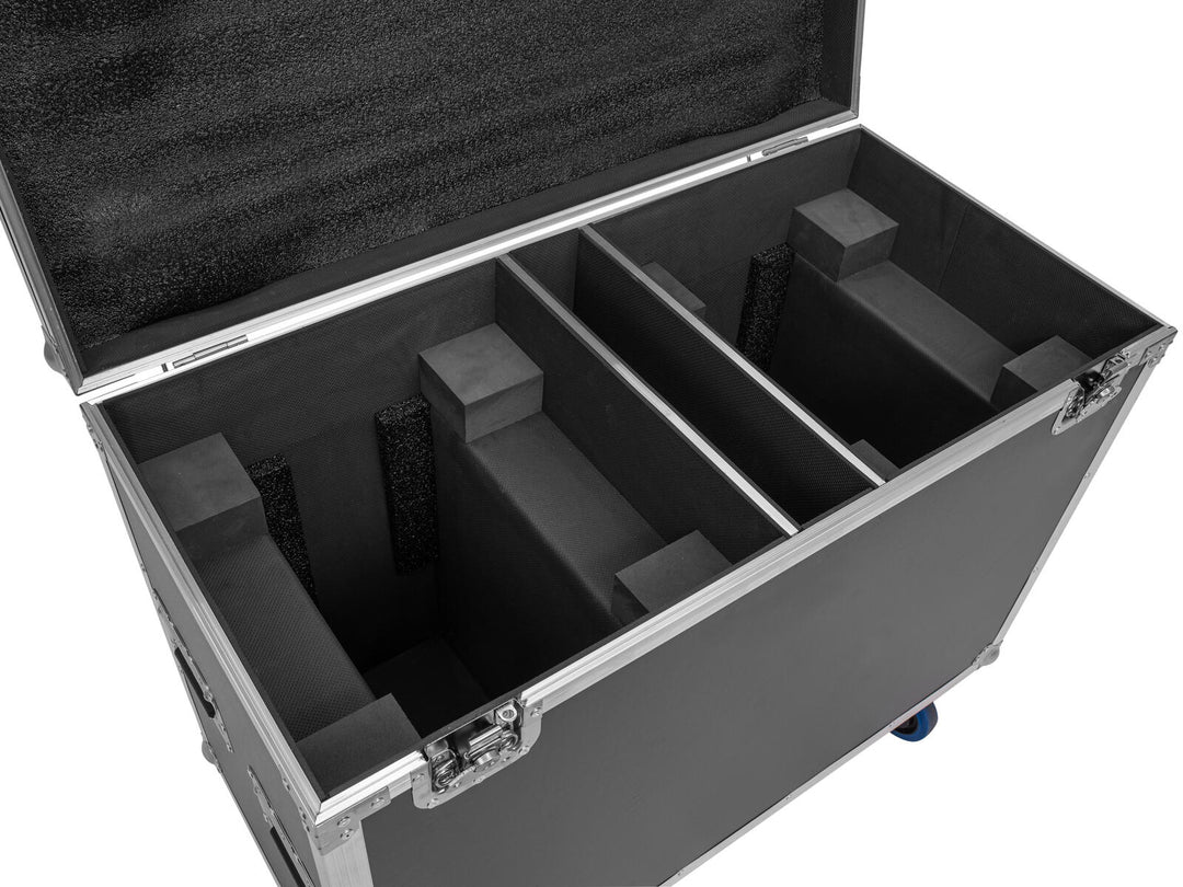 ROADINGER Flightcase 2x IP TMH-H760 pyörillä