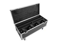 ROADINGER Flightcase 2x LED TMH Bar-S120 pyörillä
