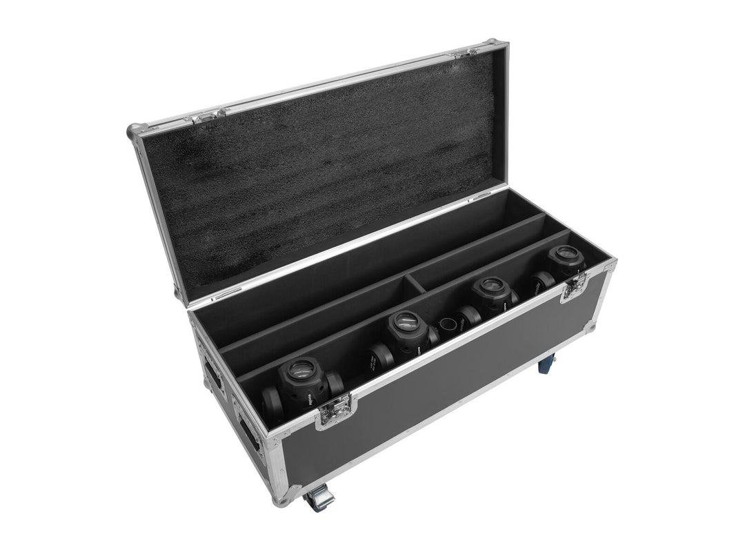 ROADINGER Flightcase 2x LED TMH Bar-S120 pyörillä