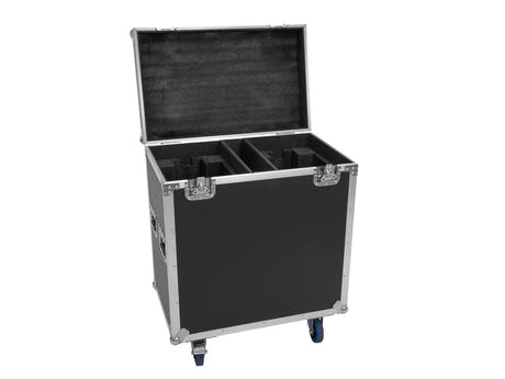 ROADINGER Flightcase 2x TMH-S400 pyörillä