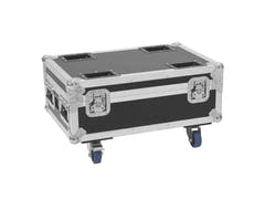 ROADINGER Flightcase 4x AKKU IP UP-4 Plus HCL Spot WDMX lataustoiminnolla