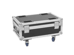 ROADINGER Flightcase 4x AKKU IP UP-4 Plus HCL Spot WDMX lataustoiminnolla