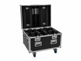 EUROLITE Set 4x LED TMH-X4 Moving Head Wash Zoom + EU Case with wheels