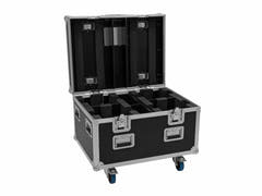 EUROLITE Set 2x LED TMH-X4 Liikkuvat päät Wash Zoom wh + EU Case with wheels
