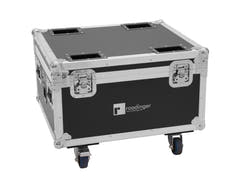 ROADINGER Flightcase 4x AKKU IP PAR 7 QCL WDMX lataustoiminnolla